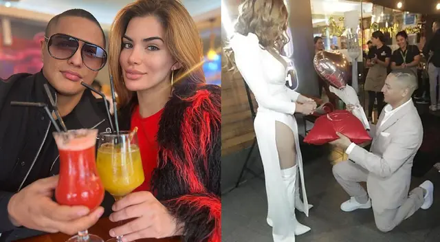 Jonathan Maicelo le regaló costoso anillo a su novia Samantha Batallanos por su cumpleaños.