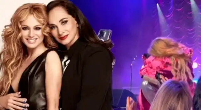 Paulina Rubio no pudo evitar no llorar al recordar a su madre en medio de un concierto. Paulina Rubio no pudo evitar no llorar al recordar a su madre en medio de un concierto.