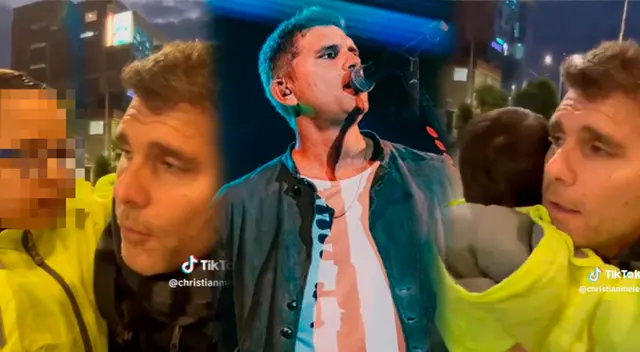 Christian Meier es sorprendido por niño fan.