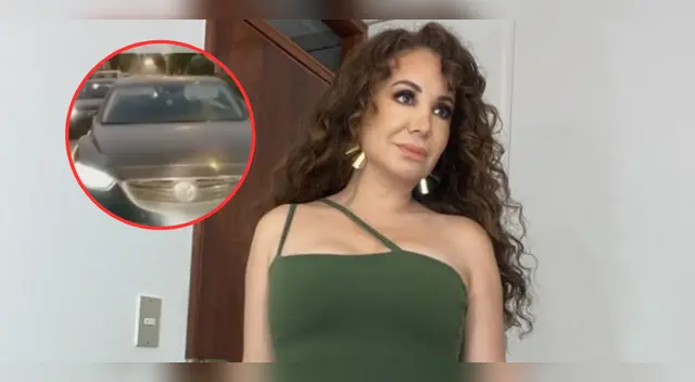 Janet Barboza hace noticia por haberse metido contra el tráfico.