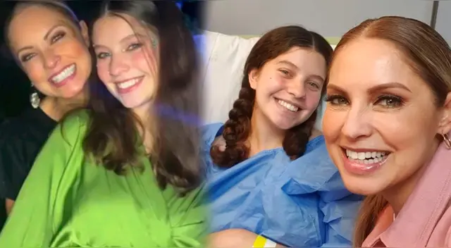 Karina Rivera feliz con el nacimiento de su nieta.