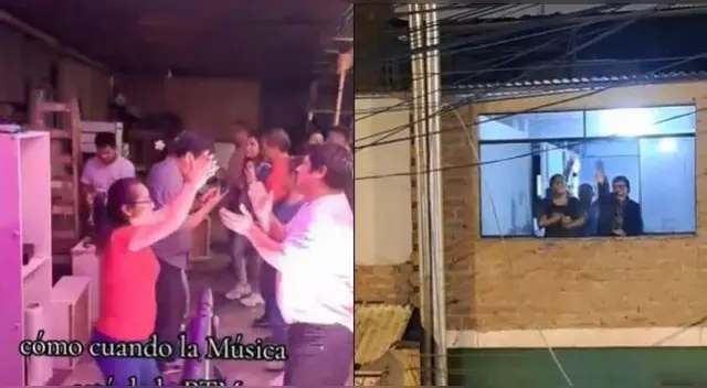 Familia peruana festejaba cumpleaños con banda musical y vecinos se suman desde su ventana.
