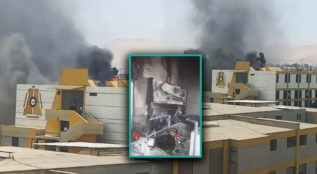 Fuga de gas en la Universidad Nacional Jorge Basadre Grohmann en Tacna.