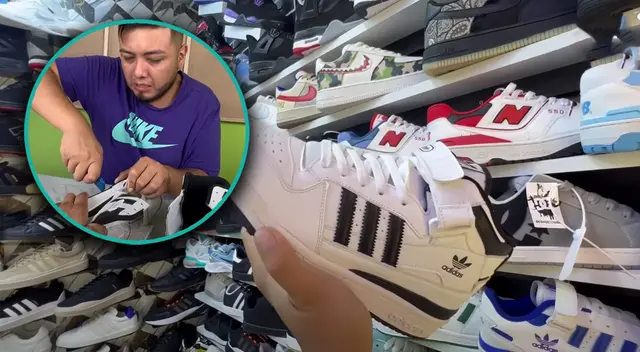 El mercado de de las replicas de zapatillas está en Lima y no creerás de qué están hechas.