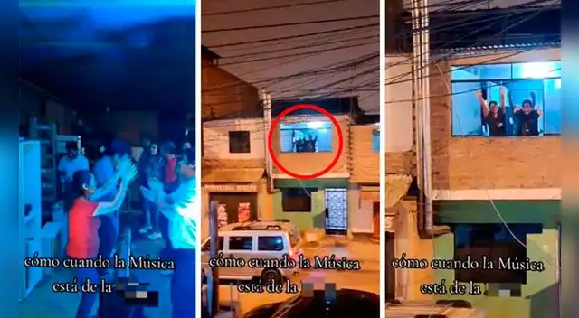 Familia peruana celebraba cumpleaños con banda en vivo y vecinos se suman desde su ventana Familia peruana celebraba cumpleaños con banda en vivo y vecinos se suman desde su ventana