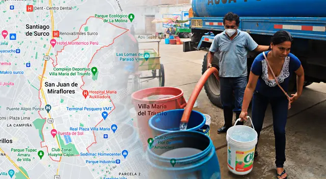 Conoce qué sectores de San Juan de Miraflores no tendrán agua hasta por 96 horas.