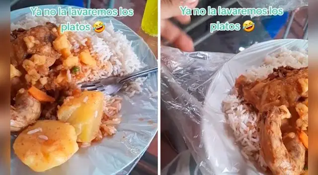 Peruana deja en shock al crear singular método para no ensuciar platos ante corte de agua Peruana deja en shock al crear singular método para no ensuciar platos ante corte de agua