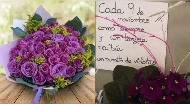 ¿Qué significa regalar flores moradas o violetas el 9 de noviembre y cuál es la historia?