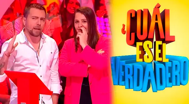 Julián Zucchi y Yiddá Eslava  en ‘¿Cuál es el verdadero?’.