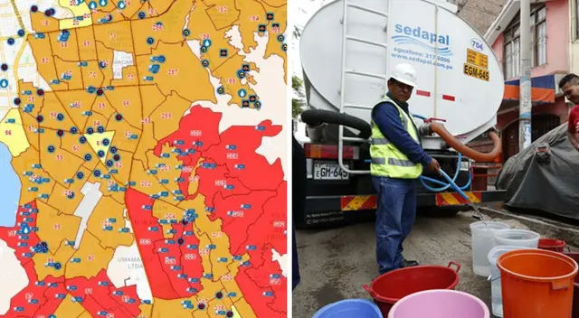 Conoce las zonas más afectadas del distrito de La Victoria, según el mapa virtual de Sedapal. Conoce las zonas más afectadas del distrito de La Victoria, según el mapa virtual de Sedapal.