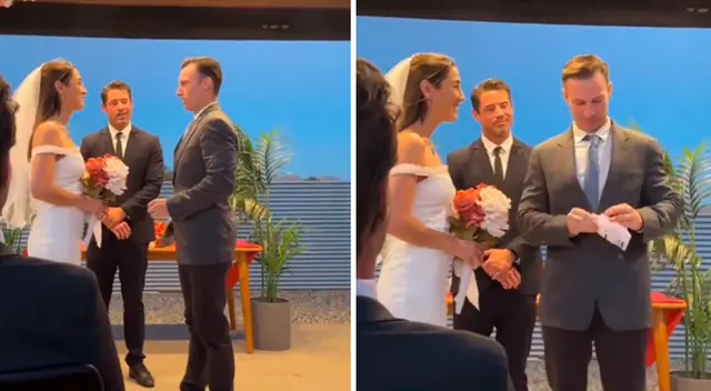 Novio realiza una broma durante su boda y genera rechazo en TikTok Novio realiza una broma durante su boda y genera rechazo en TikTok