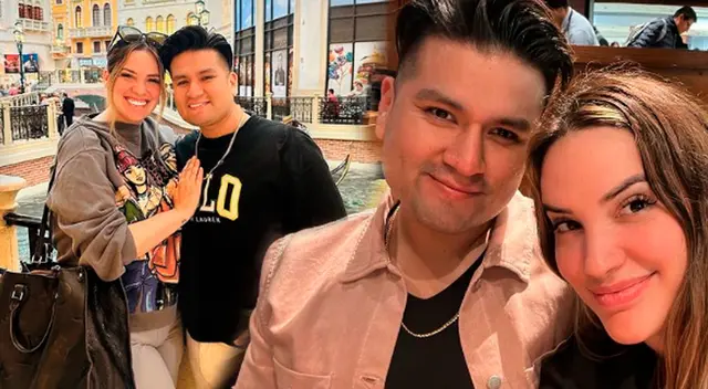 Cassandra Sánchez y Deyvis Orosco disfrutan de Las Vegas.