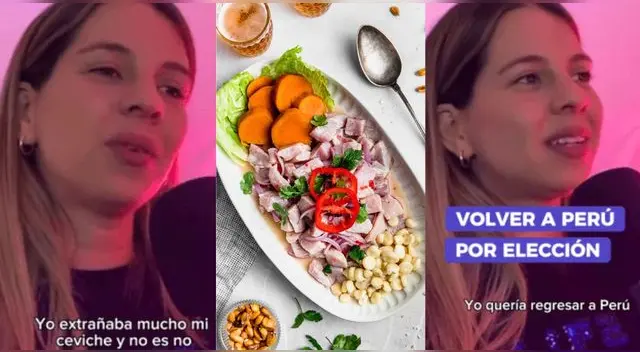 Venezolana que regresó a su país dice que extraña el ceviche peruano y es viral en TikTok.