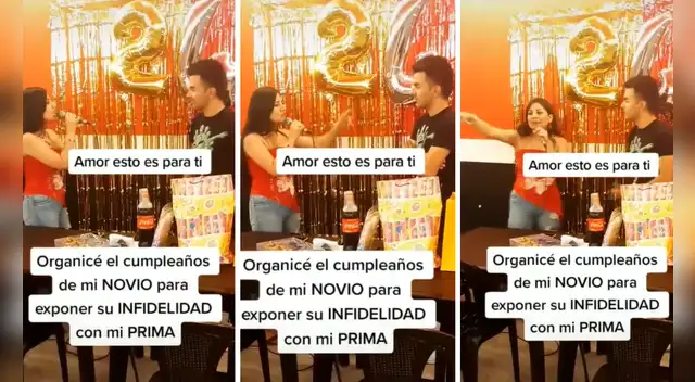 Joven organiza una fiesta de cumpleaños a su novio para exponer su infidelidad con su prima Joven organiza una fiesta de cumpleaños a su novio para exponer su infidelidad con su prima