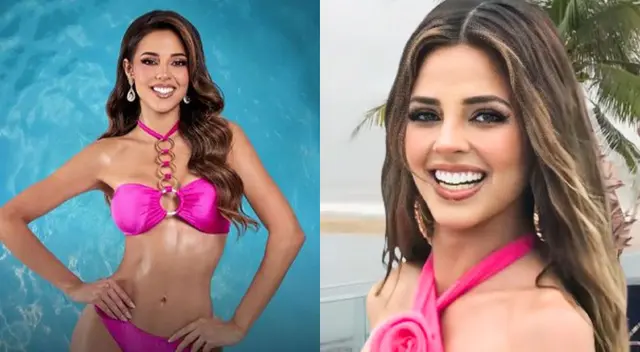 Luciana Fuster destacó en el desfile de traje de baño del Miss Grand International.