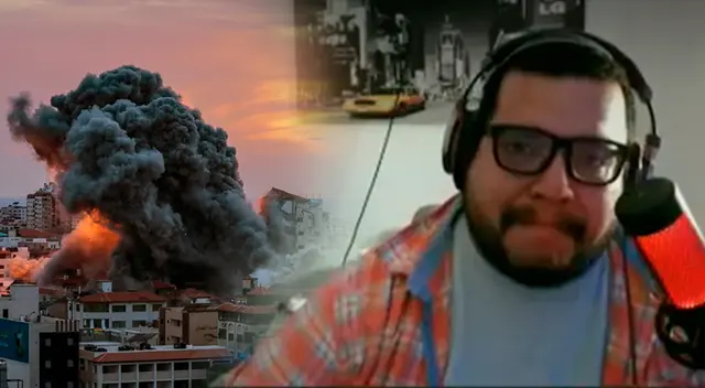 Peruano es Israel no pudo contener quebrarse en VIVO luego de esconderse por alarmas de bombardeo.