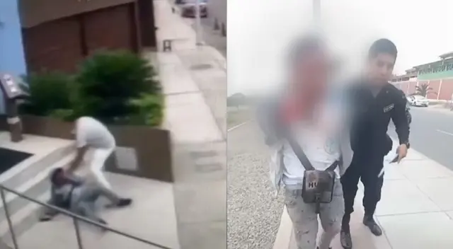 Un valiente policía no dudo en hacer disparos al aire para neutralizar a los secuestradores.