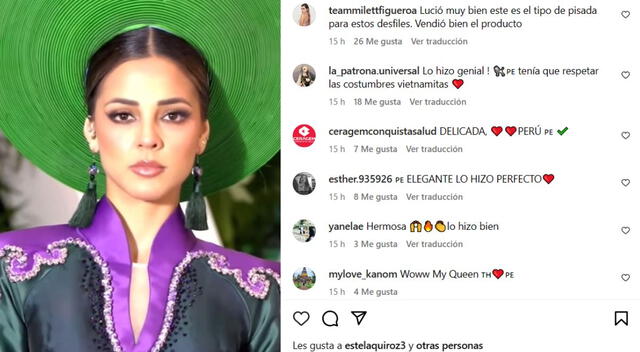 Usuarios apoyan a Luciana Fuster. Fuente: Instagram.