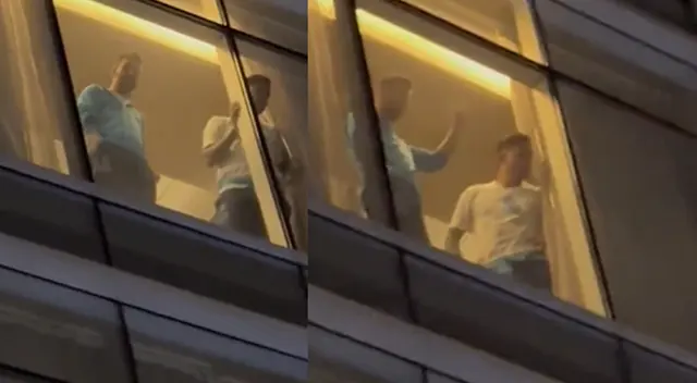 Lionel Messi y su llamativo gesto con los hinchas en Lima desde el hotel previo al Perú vs. Argentina. Lionel Messi y su llamativo gesto con los hinchas en Lima desde el hotel previo al Perú vs. Argentina.