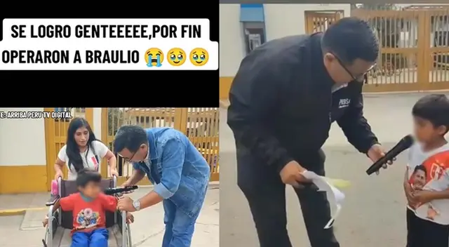 El pequeño Braulio fue operado gracias a la ayuda de muchas personas.