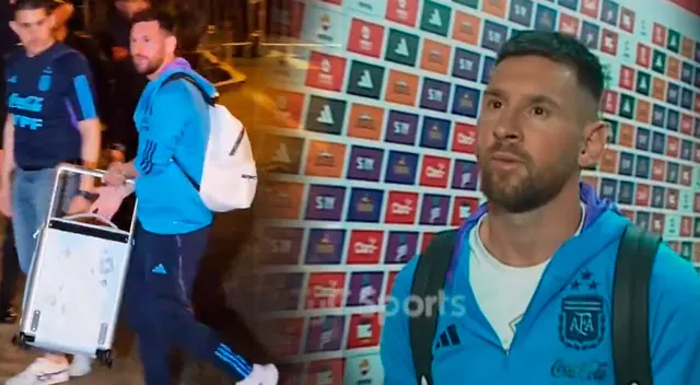 Lionel Messi ya está en el Estadio Nacional. Lionel Messi ya está en el Estadio Nacional.