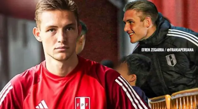 Oliver Sonne no pudo jugar el Perú vs Argentina, pero no dudó en llegar hasta el Estadio Nacional.