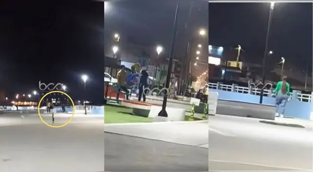 Mujer descubre infidelidad de su pareja en parque de Barranca y escena es viral en Facebook.