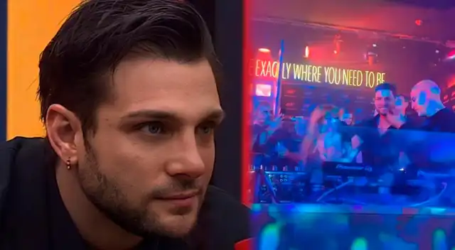 Nicola Porcella feliz en importante fiesta. Nicola Porcella feliz en importante fiesta.