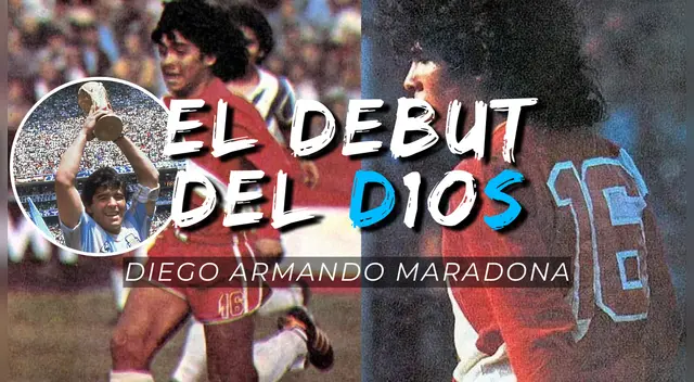 Maradona debutó en Argentinos Juniors con solo 15 años