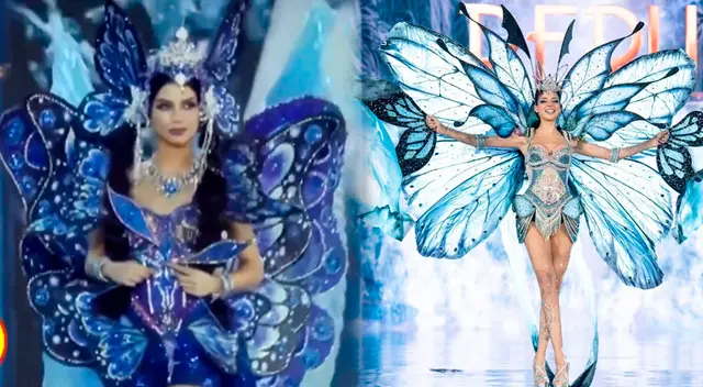 Miss Grand Suiza tiene un similar traje que el de Luciana Fuster. Miss Grand Suiza tiene un similar traje que el de Luciana Fuster.