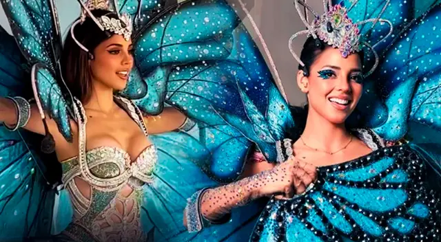 Luciana Fuster brilló en el desfile de traje típico. Luciana Fuster brilló en el desfile de traje típico.