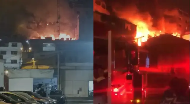 El incendio no puede ser controlado por falta de agua.