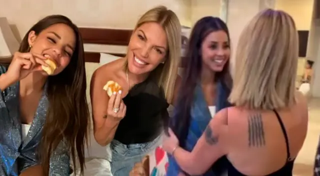 Luciana Fuster y Jessica Newton previo a la final del Miss Grand International.