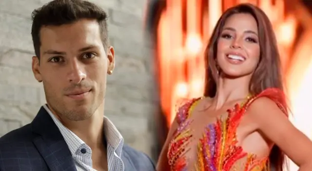 Patricio Parodi le muestra su apoyo a Luciana Fuster previo a la final del Miss Grand International.