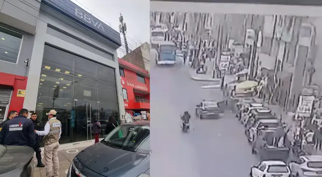 El asalto fue captado por cámaras de seguridad de la zona de Palao en SMP.