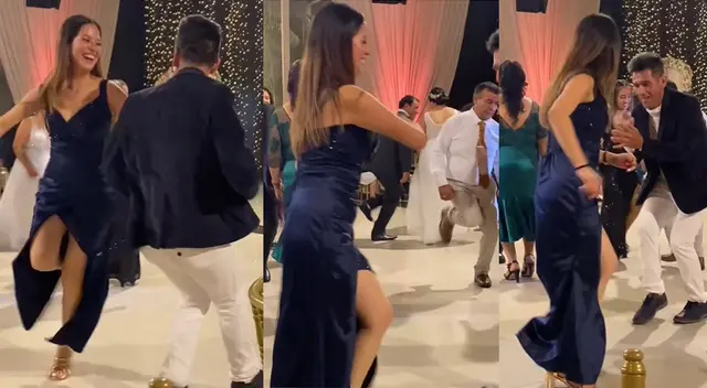 Peruanos se enfrentan en duelo de huayno cajamarquino y se roban el show con singulares movimientos.