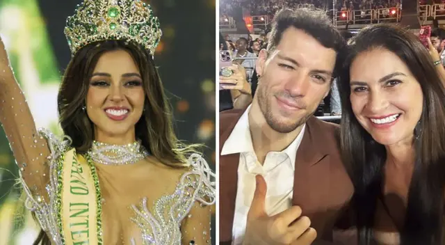 Luciana Fuster recibió las felicitaciones de la madre de su novio, Verónica Costa, tras ganar el Miss Grand International.