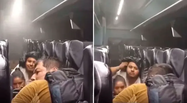 Pasajeros quedan atrapados en un autobús durante impacto del huracán“Otis en Acapulco.