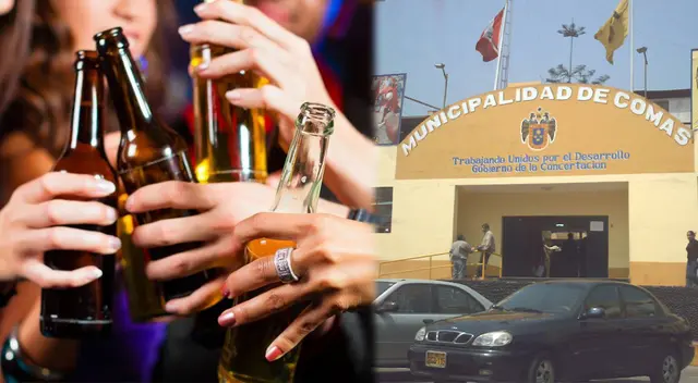 venta de bebidas alcohólicas estarán prohibidas en Comas antes de la media noche.