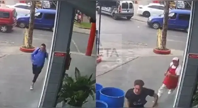 Hombre corre para no llegar tarde al trabajo, pero lo confunden con ladrón en Argentina.