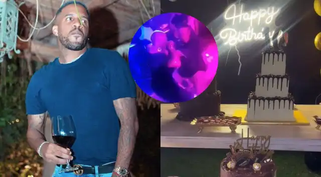 Jefferson Farfán celebra su cumpleaños en su 'bunker'. Jefferson Farfán celebra su cumpleaños en su 'bunker'.