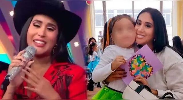 Melissa Paredes se emociona al hablar de su hija.