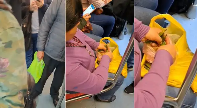 Aprovecha el transporte para pelar sus arvejas y es viral en TikTok: “Cada minuto y lugar cuenta”. Aprovecha el transporte para pelar sus arvejas y es viral en TikTok: “Cada minuto y lugar cuenta”.