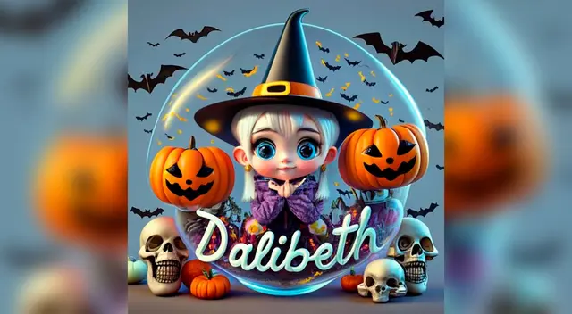 Ideogram, nombres en 3D con diseños de Halloween
