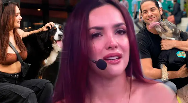 Rosángela Espinoza resalta su amor por su mascota.