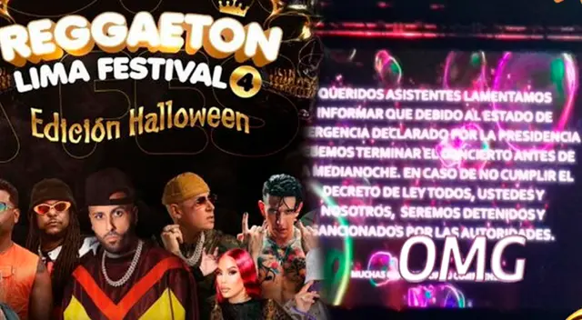 Reggaeton Lima Festival Halloween hace inesperado anuncio. Reggaeton Lima Festival Halloween hace inesperado anuncio.