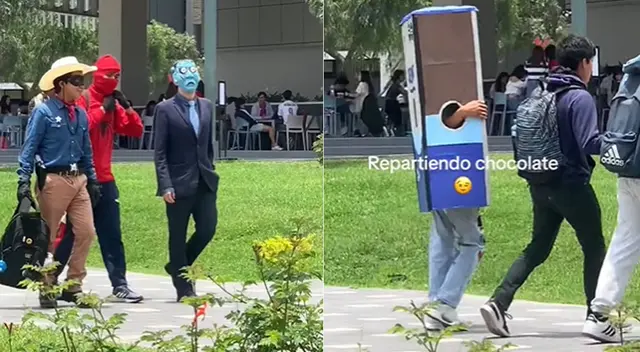 Estudiantes sorprenden con disfraces por Halloween y es viral en TikTok: “Yo era el Sublime”.