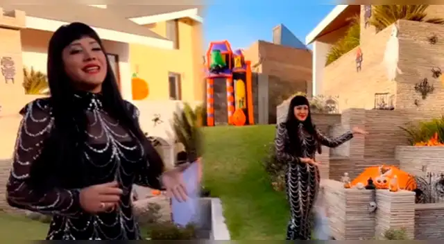Lesly Castillo y la increíble decoración de su lujosa casa por Halloween. Lesly Castillo y la increíble decoración de su lujosa casa por Halloween.