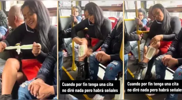 Mujer colombiana se depila las piernas en bus y genera ola de críticas en TikTok.