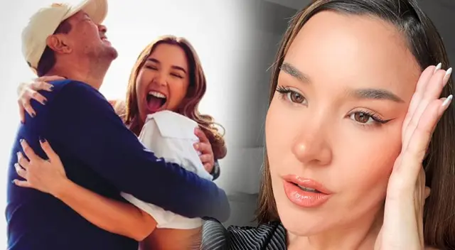 Ale Fuller se mostró emocionada al volver abrazar a su papá. Ale Fuller se mostró emocionada al volver abrazar a su papá.